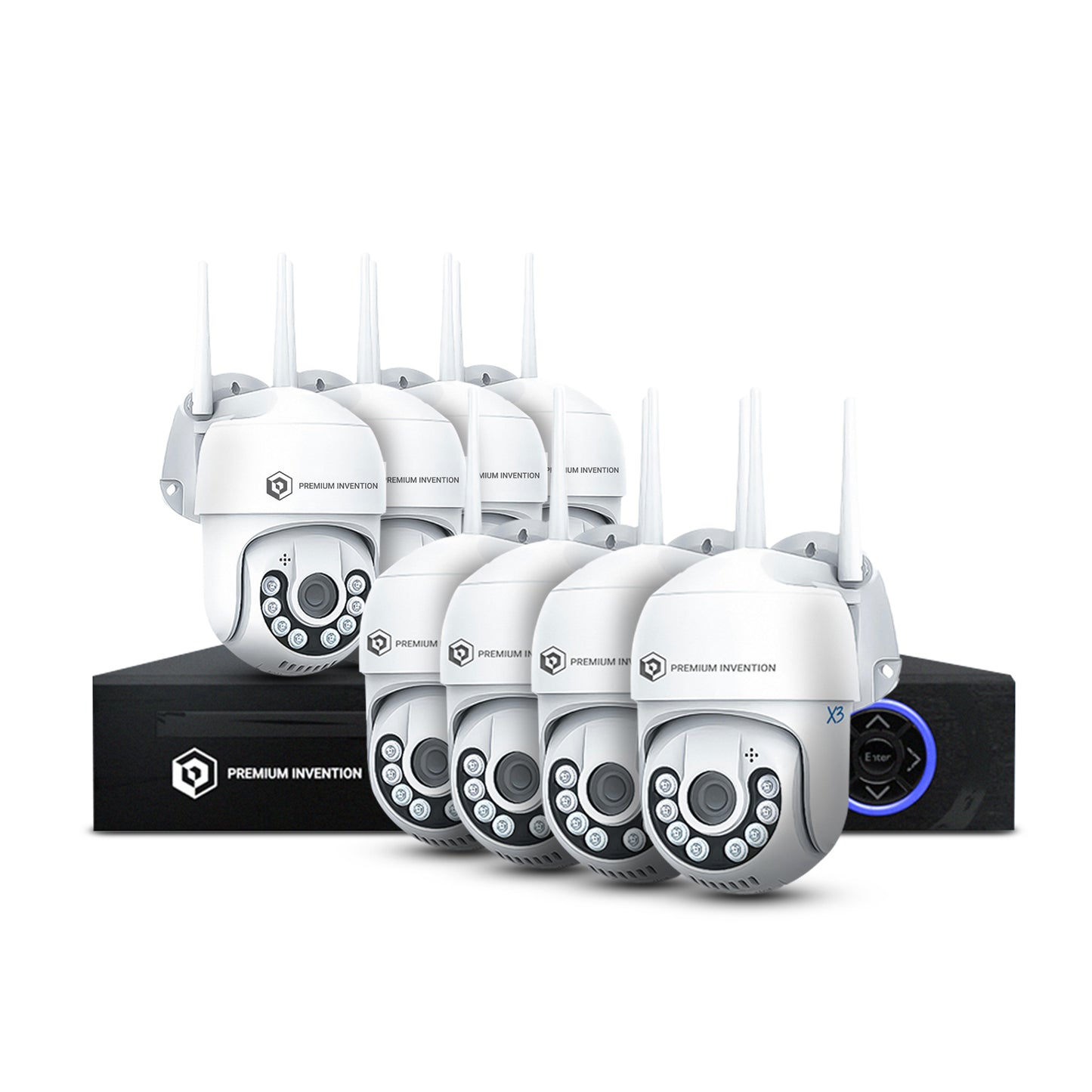 8x Optima X3 Pro + 4TB NVR