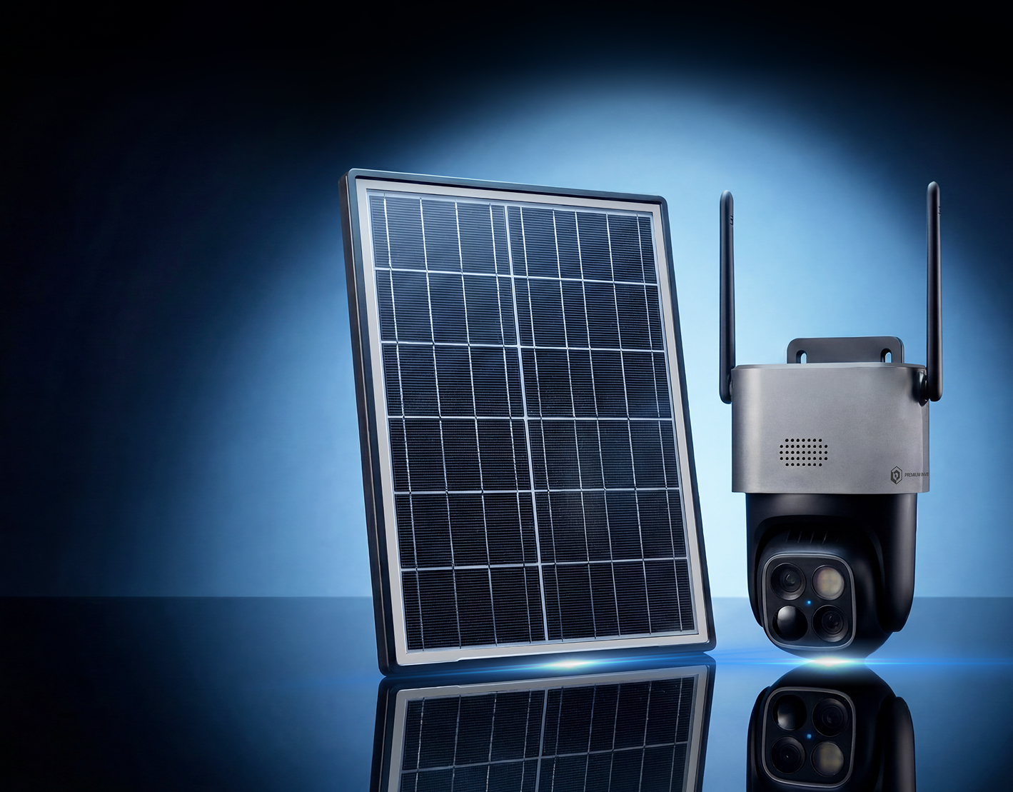 Never Sleeps Camera with Solar Panel